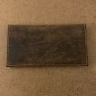 Paul & Taylor Brown Leather RFID Credit Card & Checkbook Wallet NWT