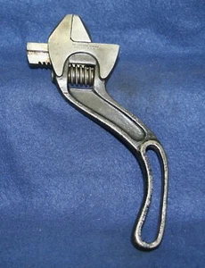 VINTAGE ERIE TOOL WORKS 8" VERSTELLBAR GEBOGEN S-SCHLÜSSEL OFFENER GRIFF ^3255 - Bild 1 von 11