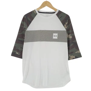 Oakley Men Tee T Shirt White Camouflage Cotton Lv8 Size S - Picture 1 of 8