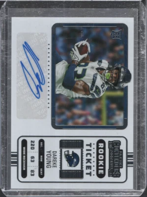Dareke Young Seahawks 2022 Panini Contenders Rookie Auto #255 010424NPCD15 - Image 1 of 2