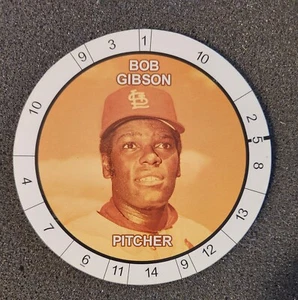 SELTENE Disc Bob Gibson 2003 Cadaco HOF Spiel Disc St. Louis Cardinals Kostenloser Versand - Bild 1 von 2