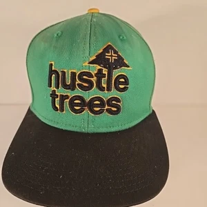 LRG Hustle Trees Hat Cap Mens Green Strapback Lifted Research Group Baseball Cap - Picture 1 of 11