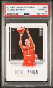 2018 Rittenhouse WNBA Rachel Banham PSA 10 Connecticut Sun Minnesota Gophers - Picture 1 of 2