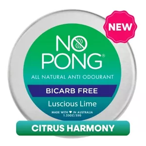 No Pong Luscious Lime Bicarb-Free Deodorant 35g – Gentle & Natural - Picture 1 of 1