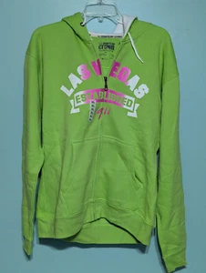 felpa con cappuccio zip las vegas taglia xl - Foto 1 di 6