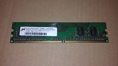 512MB PC2-5300U RAM PC Micron MT4HTF6464AY-667E1 DDR2 DIMM 240pins 667MHz CL5 - Imagen 1 de 3