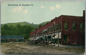 SOUTH ROYALTON VT MAIN STREET 1948 VINTAGE POSTCARD - Picture 1 of 2