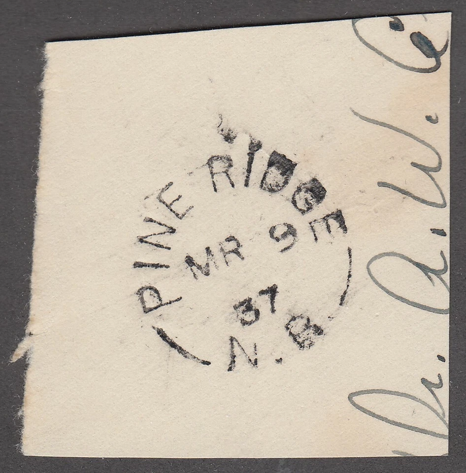 NEW BRUNSWICK SPLIT RING TOWN CANCEL "PINE RIDGE" - Imagem 1 de 1