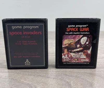 Atari 2600 Space Invaders & Space Wars 2 Game Lot - Image 1 of 4