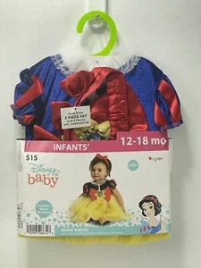 Snow White Halloween Costume - Infant 12-18M - Disney Baby Princess - NEW - Picture 1 of 6