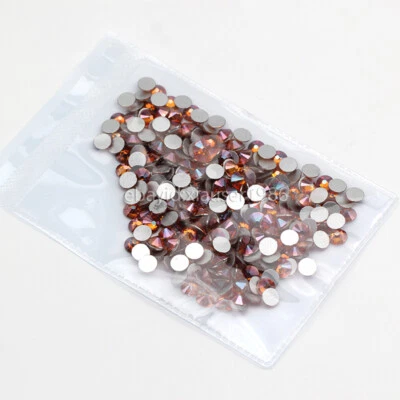 288 piezas 6,5 mm SS30 sin hotfix pedrería respaldo plano brillo cristal gemas de vidrio Foto 1 de 4