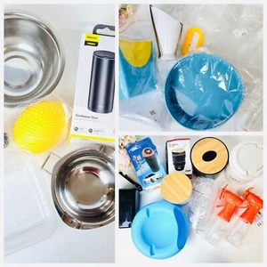 29 Teile Küche Behälter Kunststoff Edelstahl Restpoten Posten Geschäftsauflösun - Bild 1 von 4