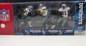 MCFARLANE DALLAS COWBOYS 3 PACK SET WILLIAMS BLEDSOE JONES NFL FOOTBALL NIB - Picture 1 of 7