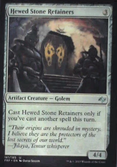 Hewed Stone Retainers - Fate Reforged: #161, Magic: The Gathering Nm R28 - Image 1 of 1