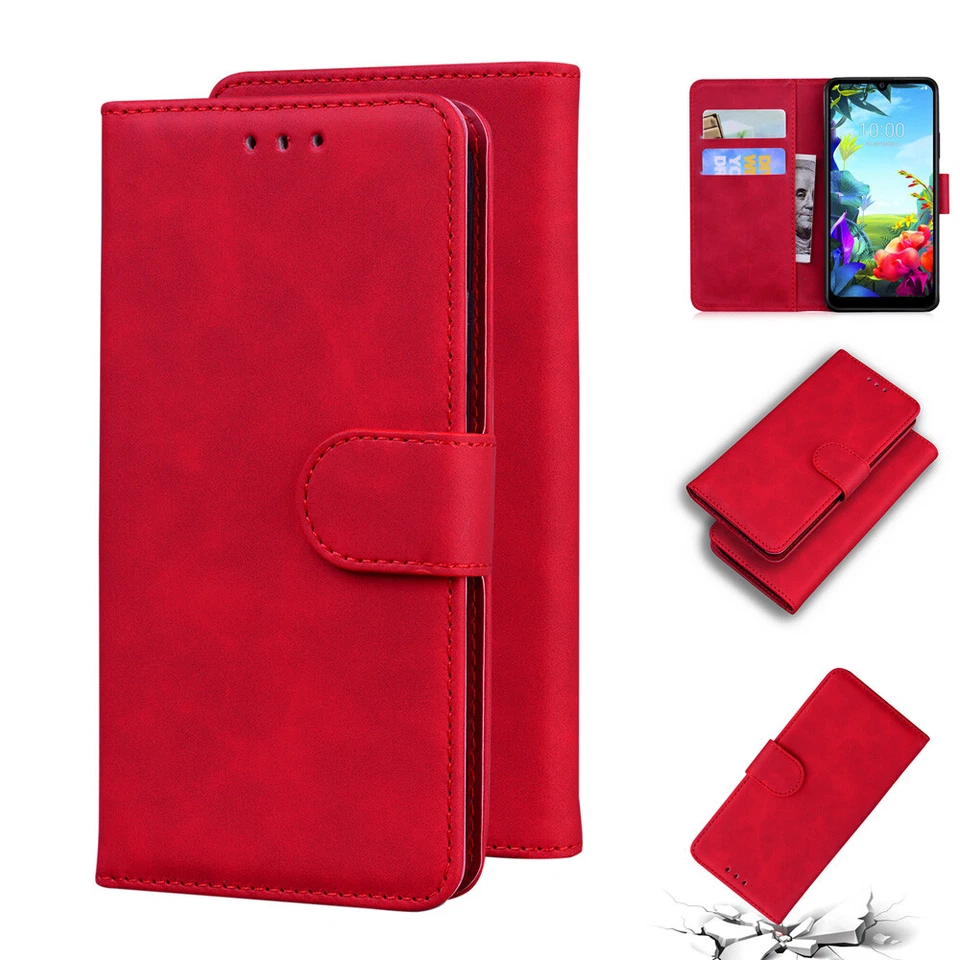 Capa carteira cartão flip couro magnética para LG Stylo 7 6 5 K42 G9 K71 K52 K61 Q60 - Imagem 1 de 4
