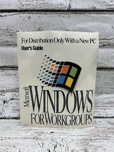 Microsoft Windows Para Grupos de Trabajo Guía del Usuario PC 3.5 Disco Nuevo Sellado de Fábrica - Imagen 1 de 5