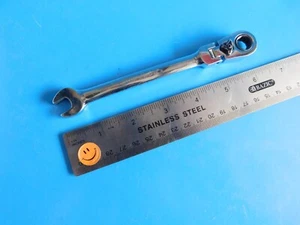 USED,BLUE POINT "3/8 IN."FLEX HEAD RATCHETING BOX/OPEN END WRENCH,PART #BOERF12 - Picture 1 of 4