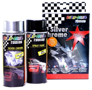 Silver Chrom Dupli-Color Effekt Spray-Set Chromspray Autolack 674570 - Bild 1 von 1