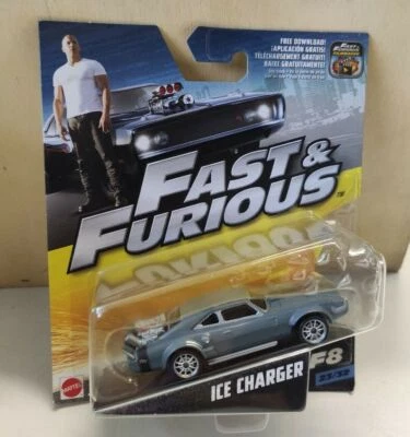 Fast & Furious F8 Ice Charger 23/32 Diecast metallo Auto MATTEL 1:55 - Immagine 1 di 2
