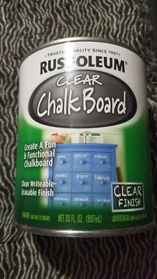 Acabamento de placa de giz transparente ferrugem-óleo fl oz 30 - Imagem 1 de 4