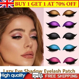 With Eyeliner Lazy Eye Shadow Eyelash Patch Eye Makeup Stickers Beauty Fashion - Picture 1 of 18
