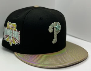 Hat Club Marine Philadelphia Phillies Metallic Champagne New Era 59fifty 7 5/8 - Picture 1 of 19