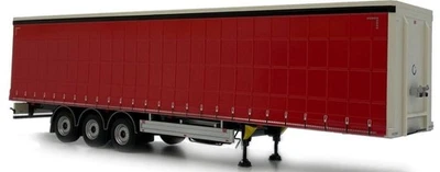 MARGE MODELS, Rimorchio centinato PACTON 3 Assi Rosso, 1/32,  MAR1902-01-12 - Immagine 1 di 3