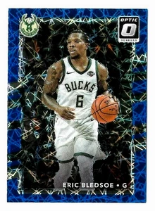 2017-18 Donruss Optic Blue Velocity Prizm #116 Eric Bledsoe Milwaukee Bucks Card - Picture 1 of 2
