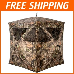 Mossy Oak Hunting Ground Blind - Portable Design Accommodating 2 Hunters - Picture 1 of 4