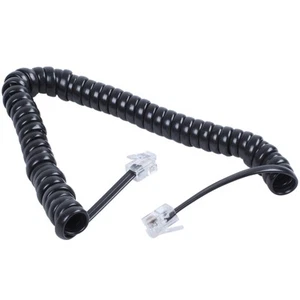Câble de remplacement RJ9 4P4C fiche enroulée extensible téléphone Line9690 - Photo 1/8