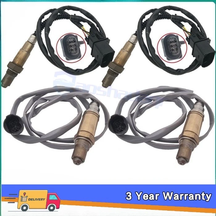 4PCS Oxygen O2 Sensor Upstream+Down For BMW 2002-2006 545i 645Ci 745i 760i 760Li - Imagem 1 de 4