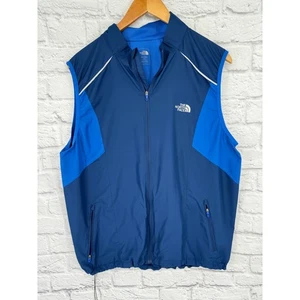 Chaleco cortavientos The North Face para hombre azul cremallera completa ligero para correr talla L - Imagen 1 de 10