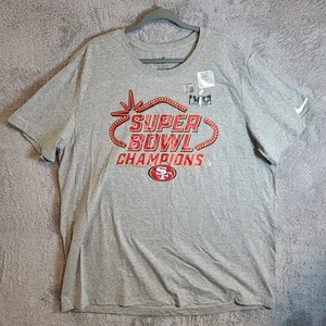 San Francisco 49ers Shirt Grey NFL Super Bowl Champions LVIII Men's XXL NWT - Picture 1 of 9