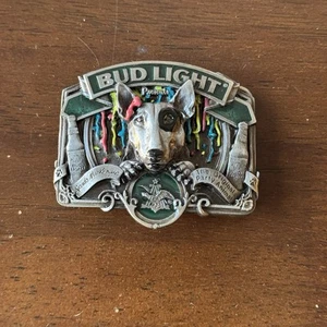 Vintage Bud Light Spuds Mackenzie Belt Buckle Bergamot Brass Works - Picture 1 of 6