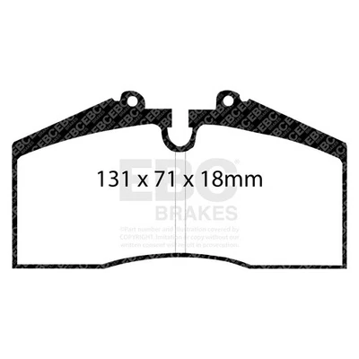 Pastillas de freno de calle y pista EBC DP4767R Yellowstuff para 911 928 944 968 Foto 1 de 4