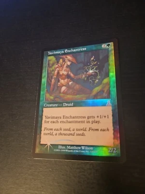 Urza's Destiny  MTG  FOIL  Yavimaya Enchantress  Magic.  Lightly Played  - Image 1 of 4