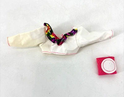 Barbie Rollerblade Mattel 1991 Top Blanco #2214 y Rosa Codo o Rodillera Foto 1 de 4