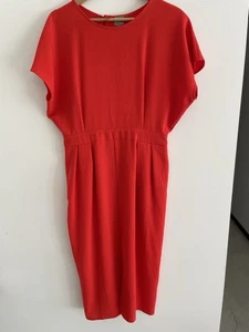 ASOS Design - Red/Orange Midi Dress Size 14 - Picture 1 of 6