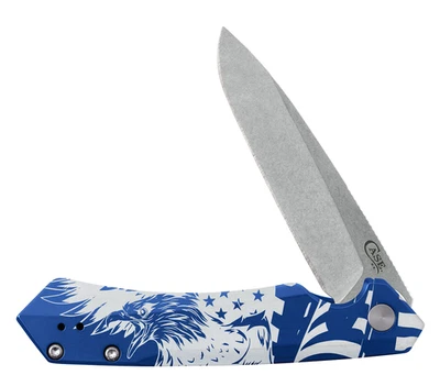 Case XX Knives Shot Show Kinzua 10780 Blue Aluminum S35VN Stainless Pocket Knife - Image 1 of 4