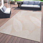 Rugshop Outdoor Rug Distressed Palm Leave Textured Indoor and Outdoor Carpet