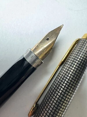 Pluma Estilográfica Parker EE. UU. Plata Esterlina Nueva en Caja 14 Oro Examen de Ingreso Empleo Amu Foto 1 de 4