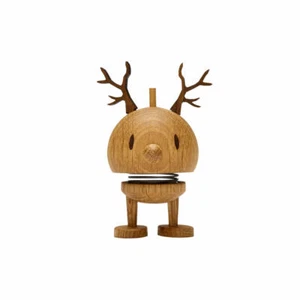 Hoptimist Dekofigur Reindeer Bumble S Oak, Wackelfigur, Rentier, Eiche, 7.8 cm - Bild 1 von 2