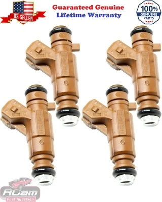 Paquete de 4 inyectores de combustible originales Saab 55557323 2,3 L Turbo Bosch 0280156023 Foto 1 de 2