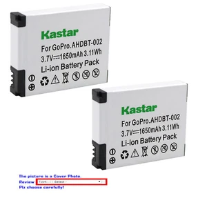 Kastar Replacement Battery for Gopro2 Gopro HERO2 Gopro Hero 2 GoPro AHDBT-002 - Picture 1 of 7