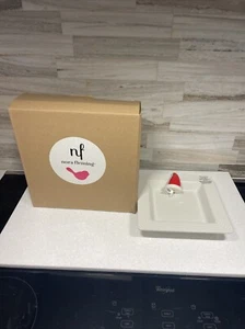 Nora Fleming Candy Napkin Holder Stripes And Santa Stops Here Absolutely Amazing - Picture 1 of 3