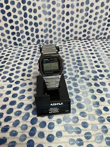 Casio A158WA-1, 7 Year Battery Classic Chronograph Watch, Alarm, Date, NEW - Picture 1 of 4