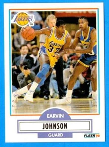 1990-91 Fleer Magic Johnson (ex-mt) Los Angeles Lakers - Imagen 1 de 2