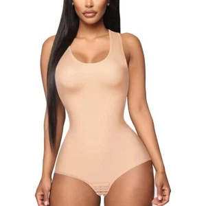 Women Bodysuit Waist Trainer Shapewear Sweat Belt Tummy Control Slim Body Shaper - Picture 1 of 19
