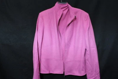 Blazer AK ANNE KLEIN rosa mezcla de lana y camiseta sin mangas a juego para mujer talla 12/M-B42 Foto 1 de 4