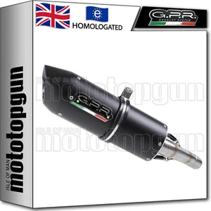 GPR MID FULL EXHAUST SYSTEM HOM FURORE BLACK HUSQVARNA TE 410 E 2005 05 2006 06 - Picture 1 of 3